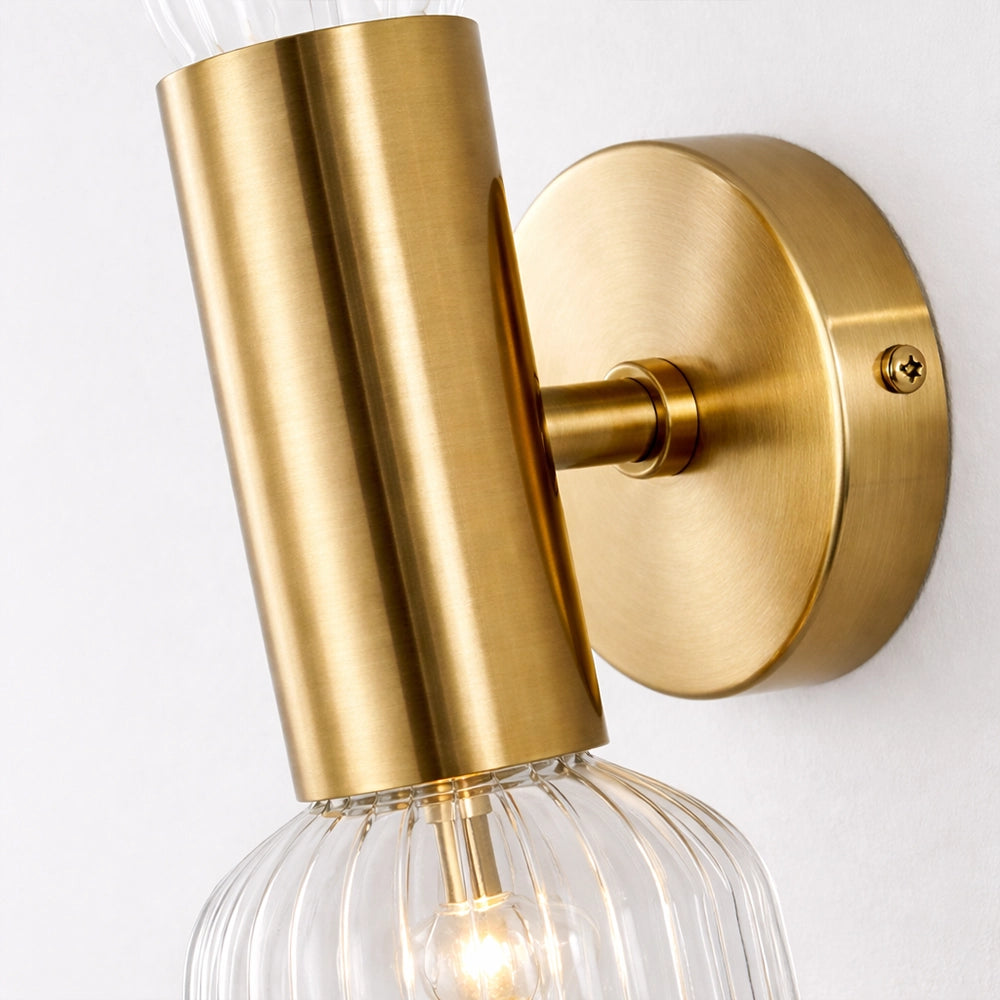 Lumivane VerticaGlow Brass Wall Sconce