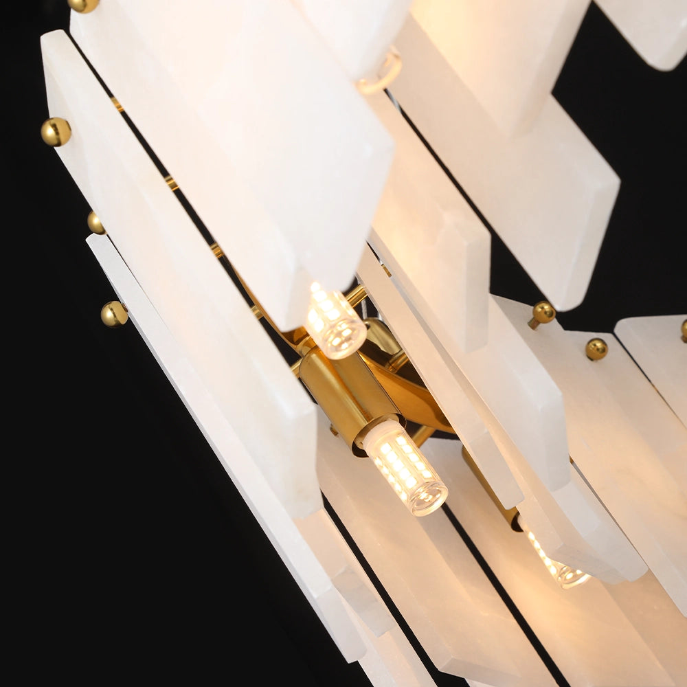 Valmere Tiered Marble Ring Chandelier