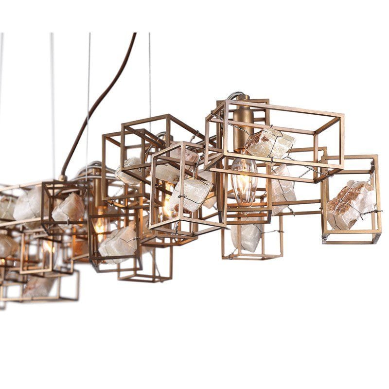 Highland Arc Linear (Iron, Stone) Chandelier