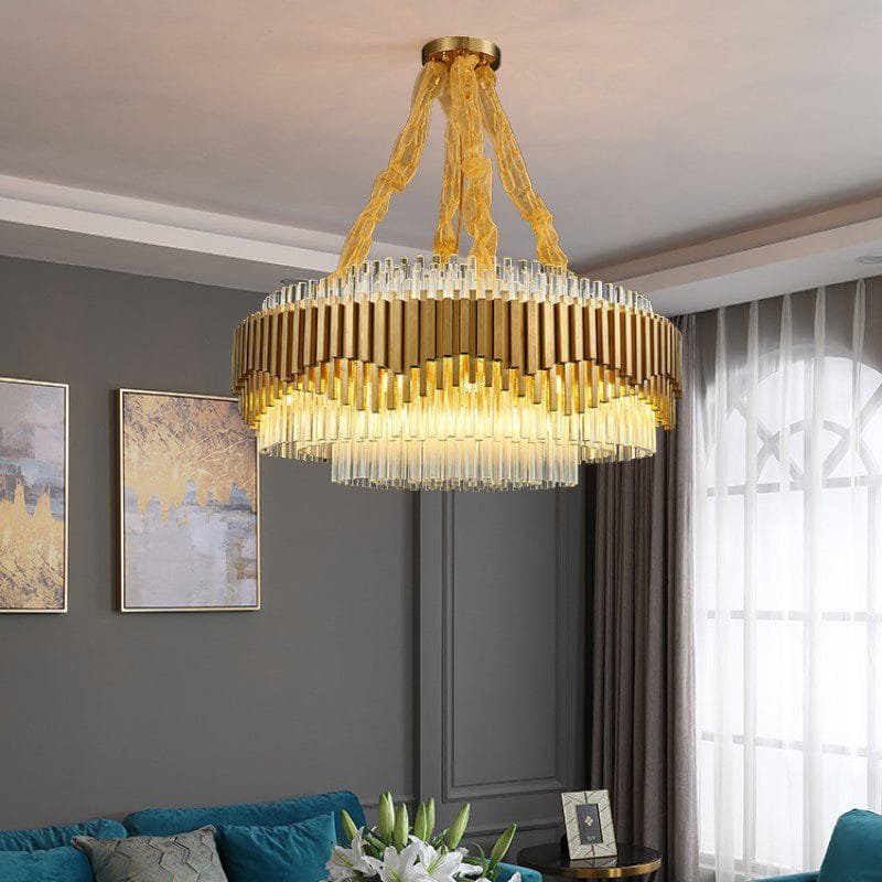 Atlantis Round Glass Chandelier
