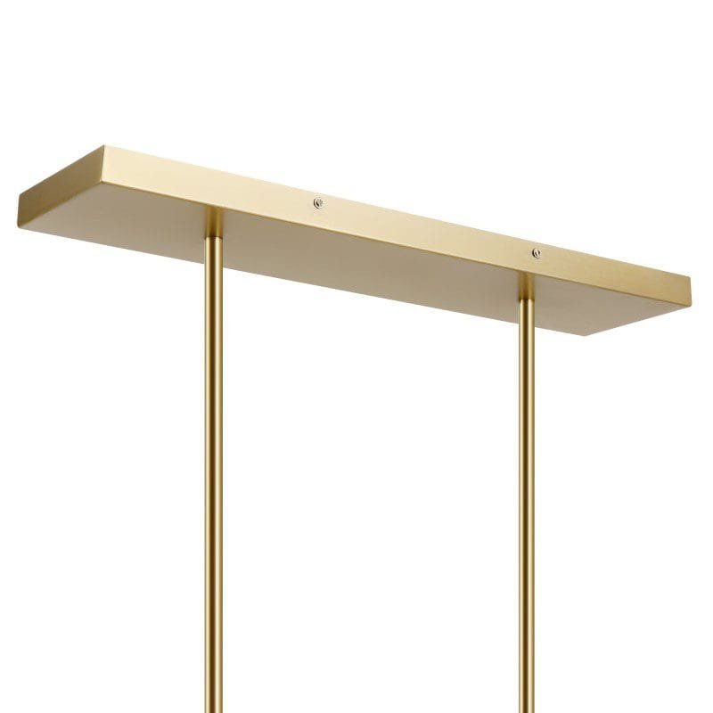 Smokey Lux (Gold) Glass Chandelier