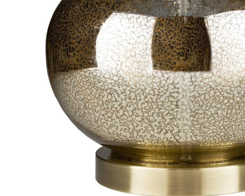 The Golden Arc (Glass, Fabric) Table Lamp