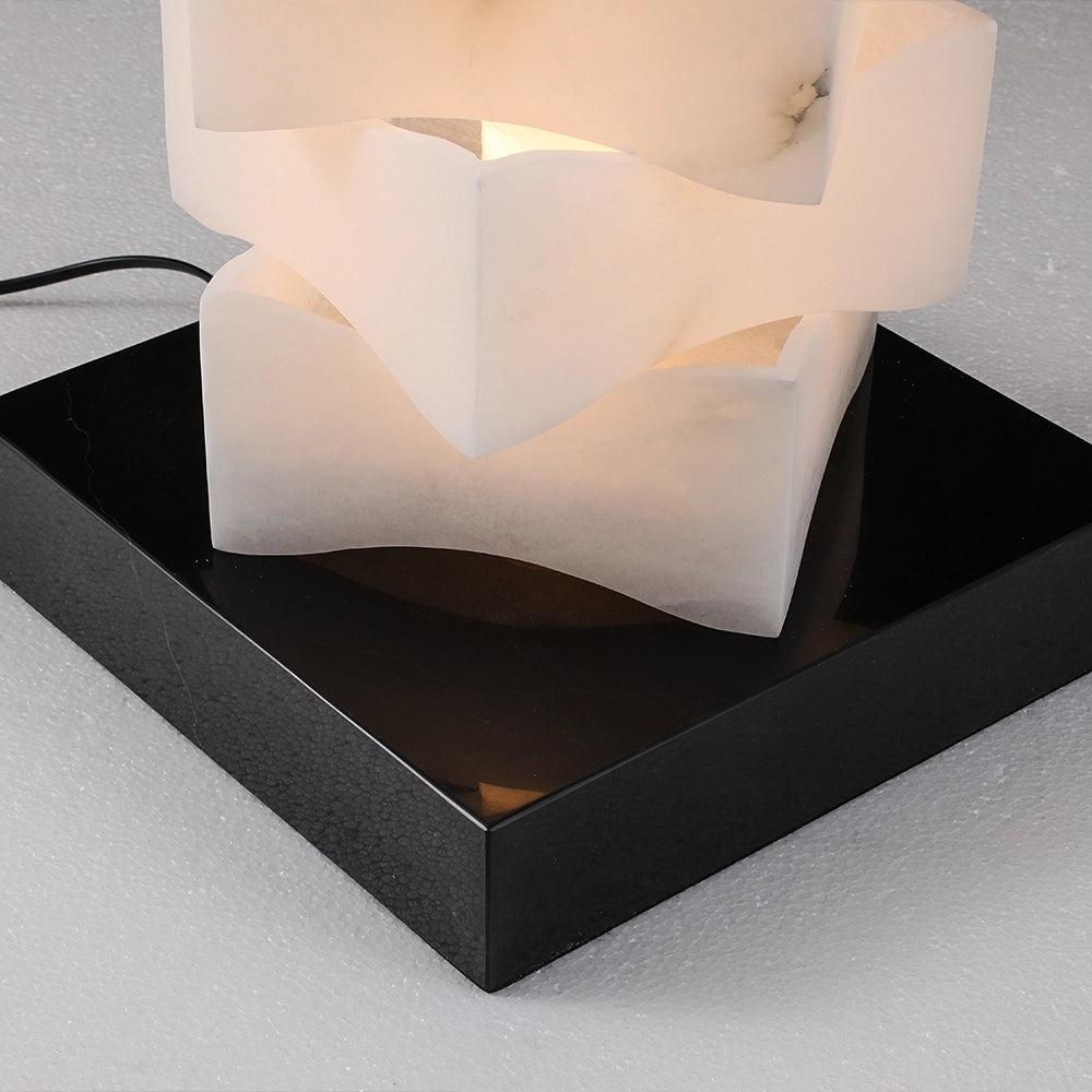 Stratavine Sculptural Marble Floor Lamp