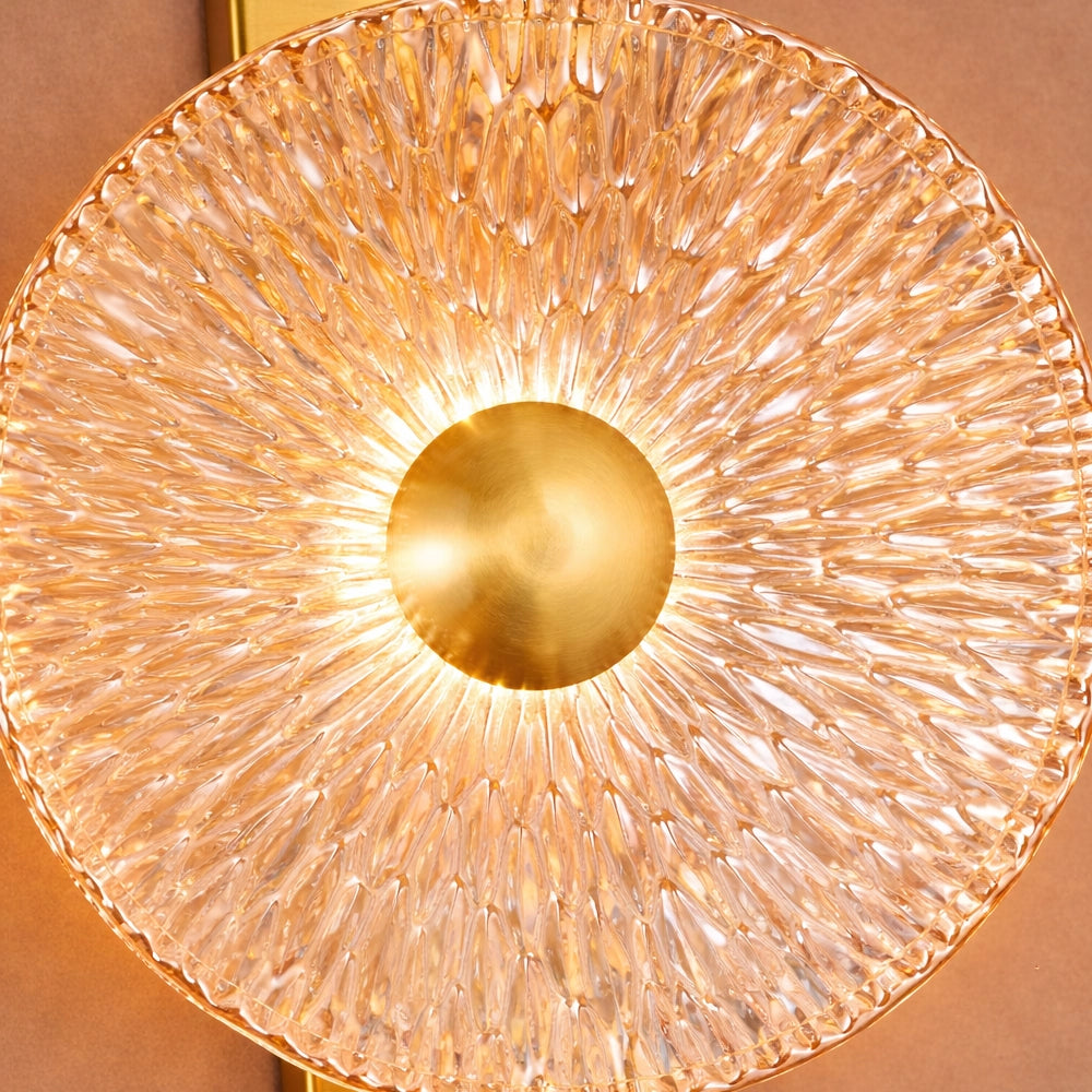 Celestia Duo Textured Glass Wall Light