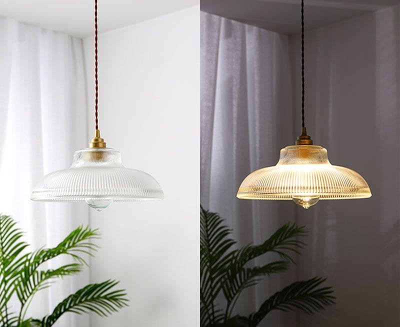 Crystal Strip Glass Pendant Light