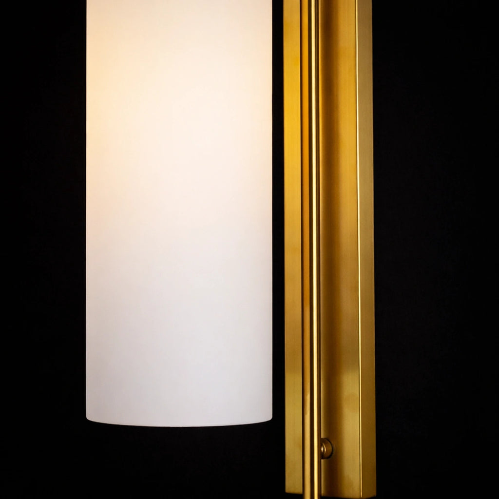 Modern White Glass Pendant Wall Light