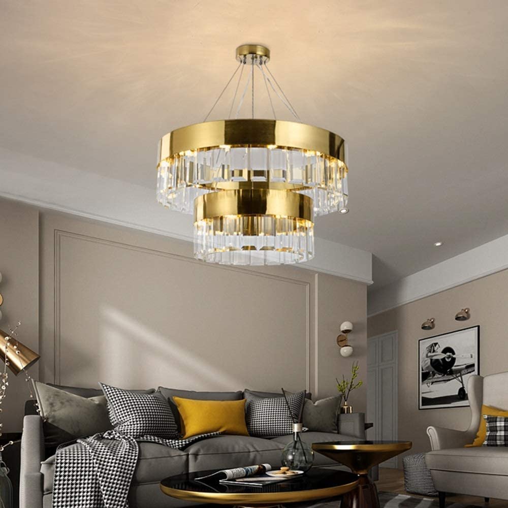 Brayerd Double Layered Glass Chandelier