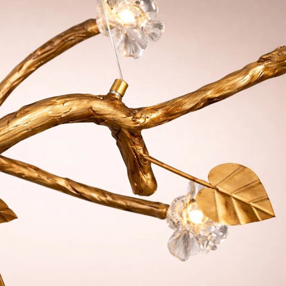 Aurora Vine Crystal Linear Chandelier
