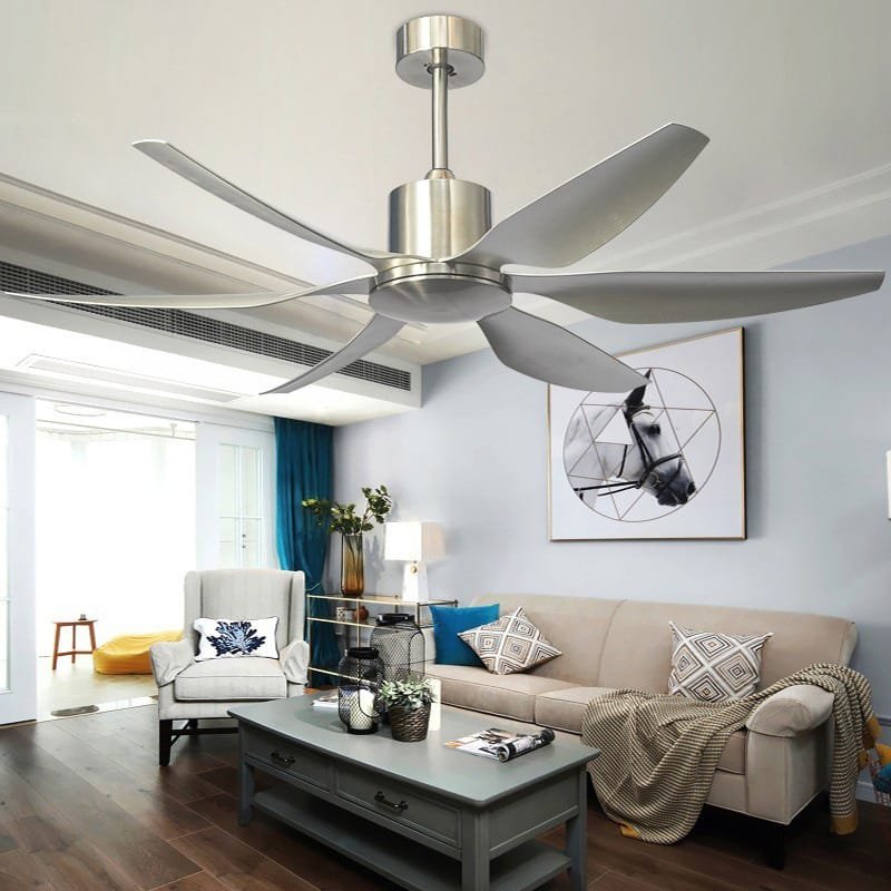 Dove Silver Ceiling Fan | 50W BLDC Motor | 1380mm | Metal Body