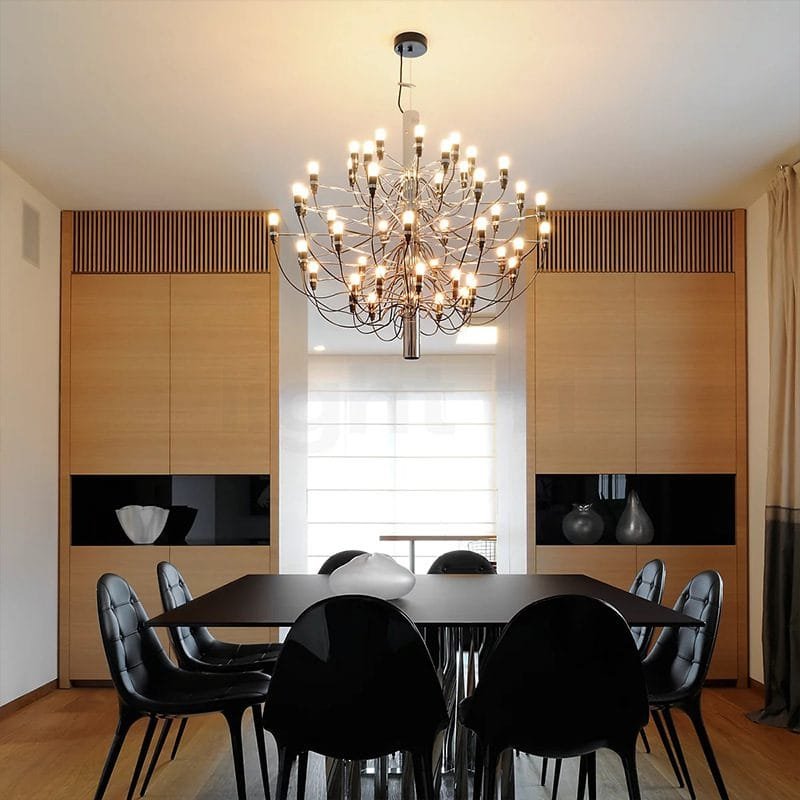 Bird of Paradise Black Chandelier