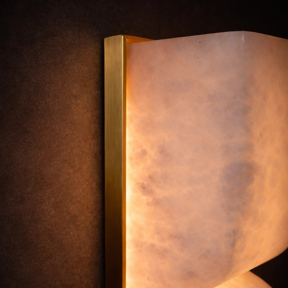Lumiera Sculpted Marble Wall Light