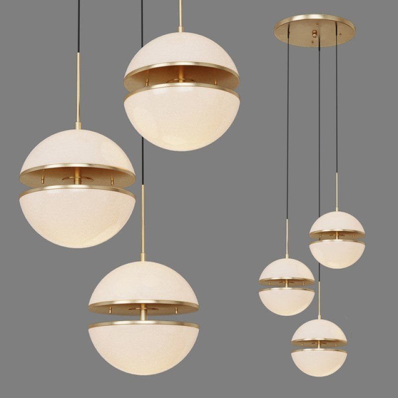 Airy Half-Sphere Pendant Light