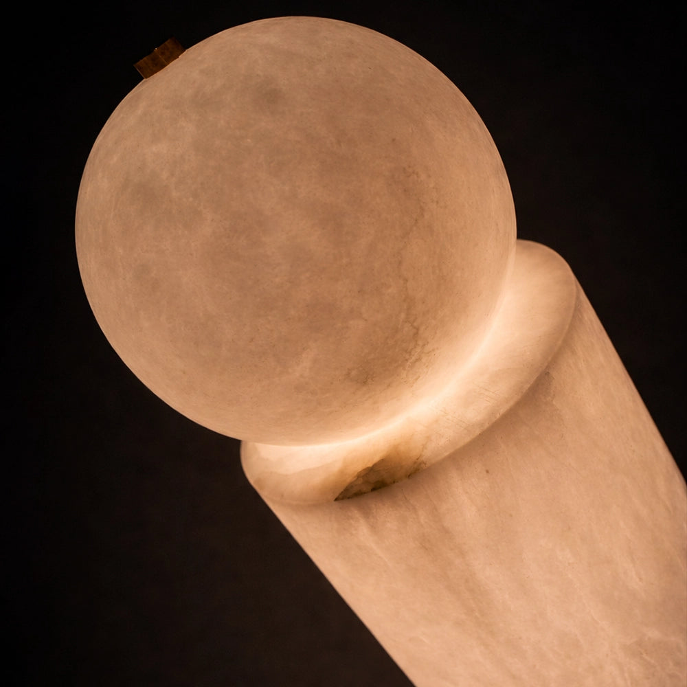 Totema Sculptural Marble Floor Lamp