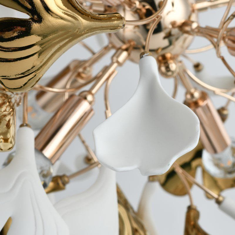 Ginko Round Ceramic Chandelier