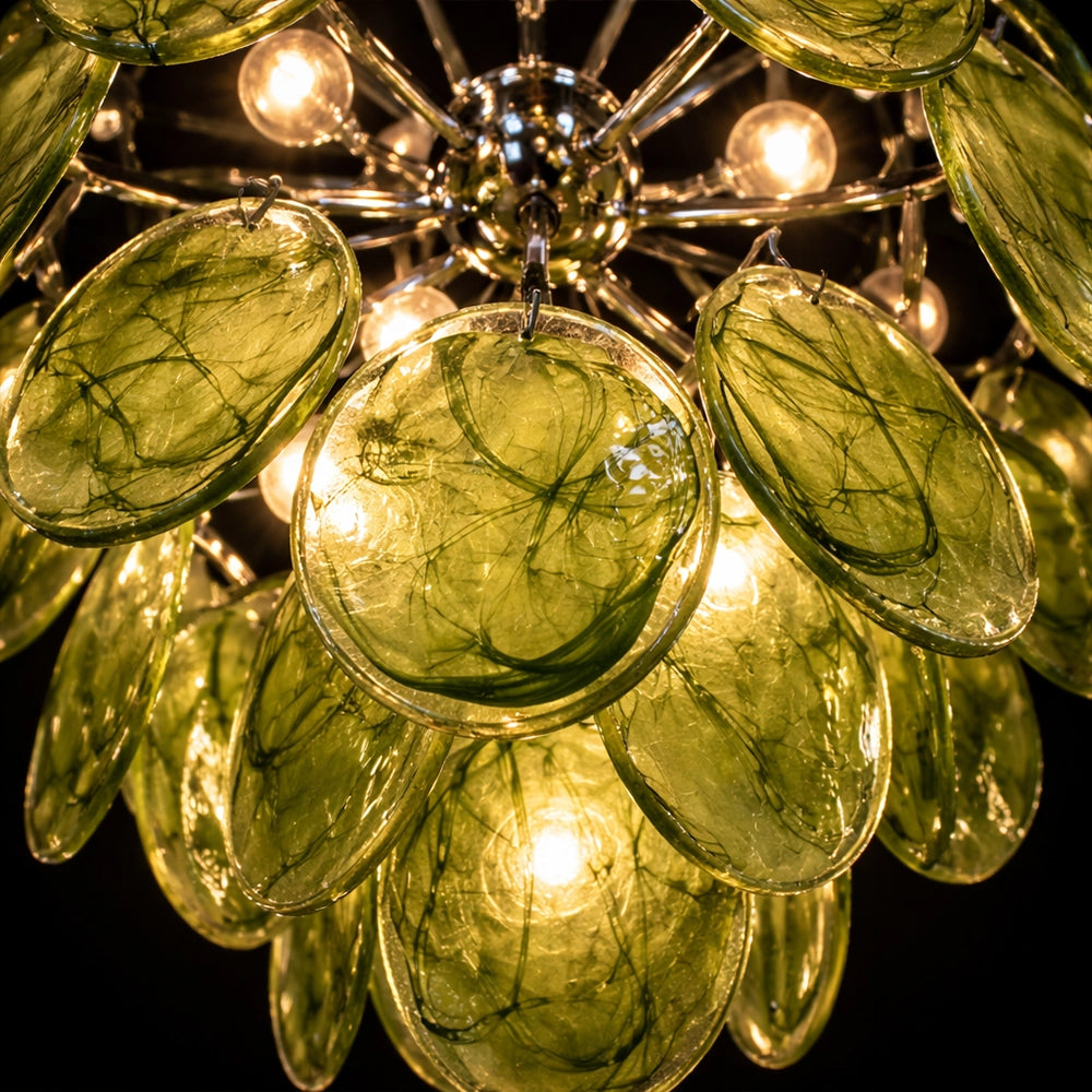 Verdant Halo Disc Chandelier