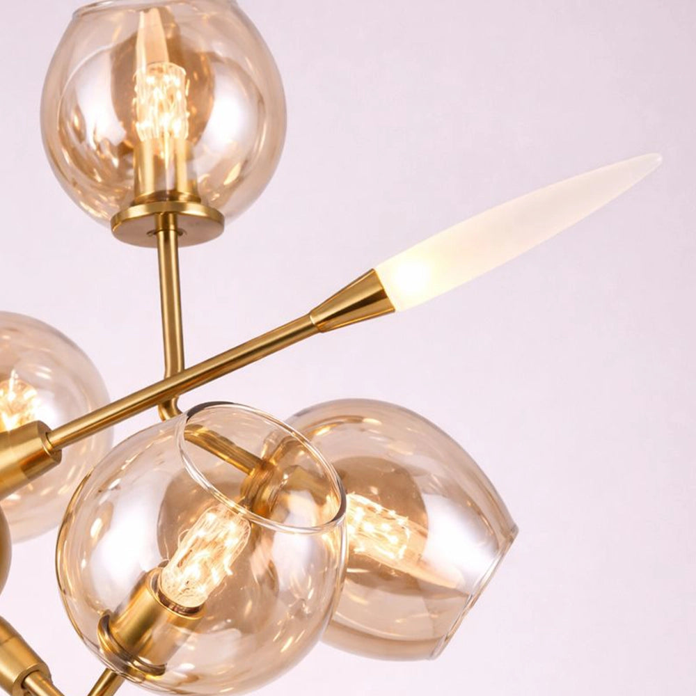 Spear Orb Galactic Arm Chandelier