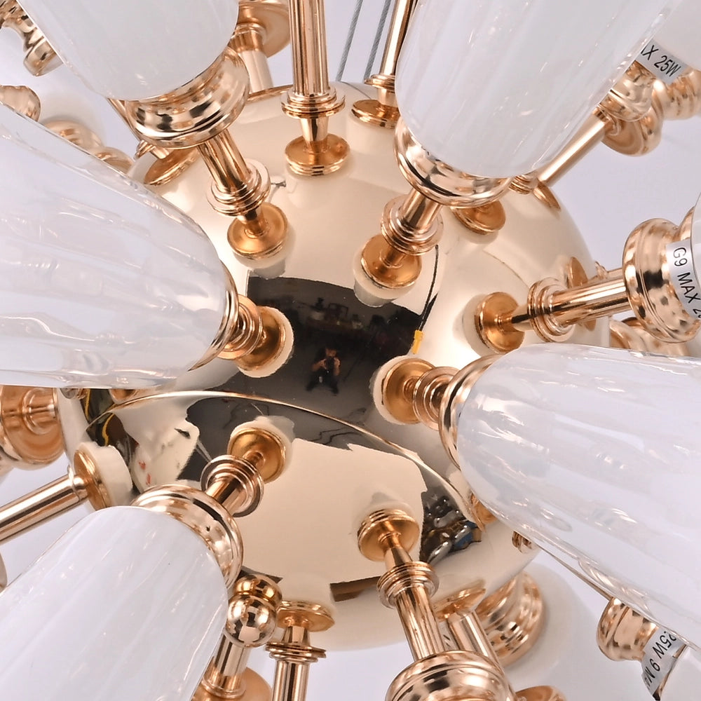 Aurora Hornburst Halo Chandelier