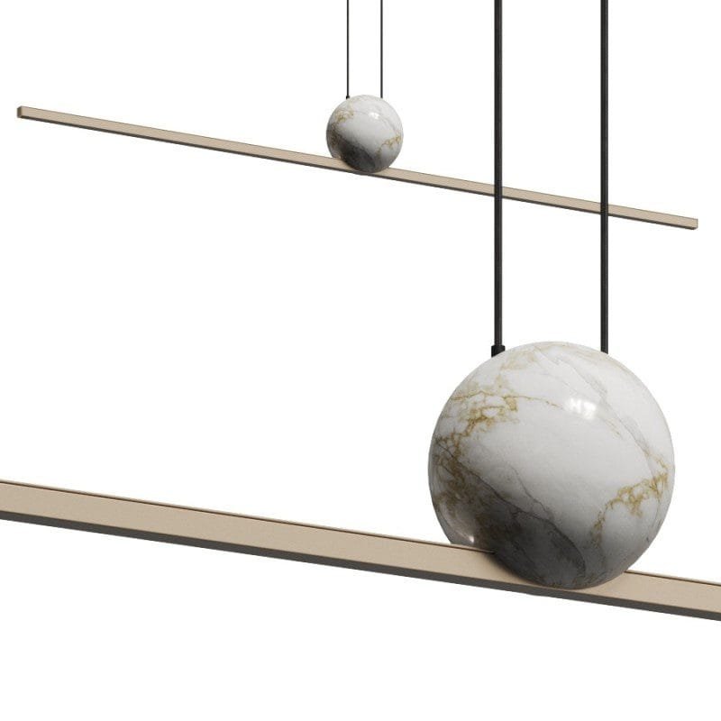Fine Line Marble Hanging Light