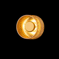 PrismAura Amber Drum Glass Wall Light