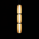 TriLuxe Vertical Ribbed Glass Pendant Light