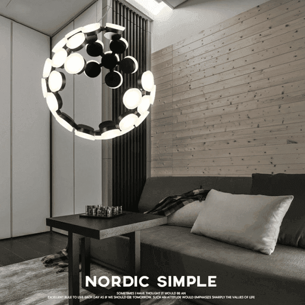 Moon Globe LED Inbuilt Chandelier