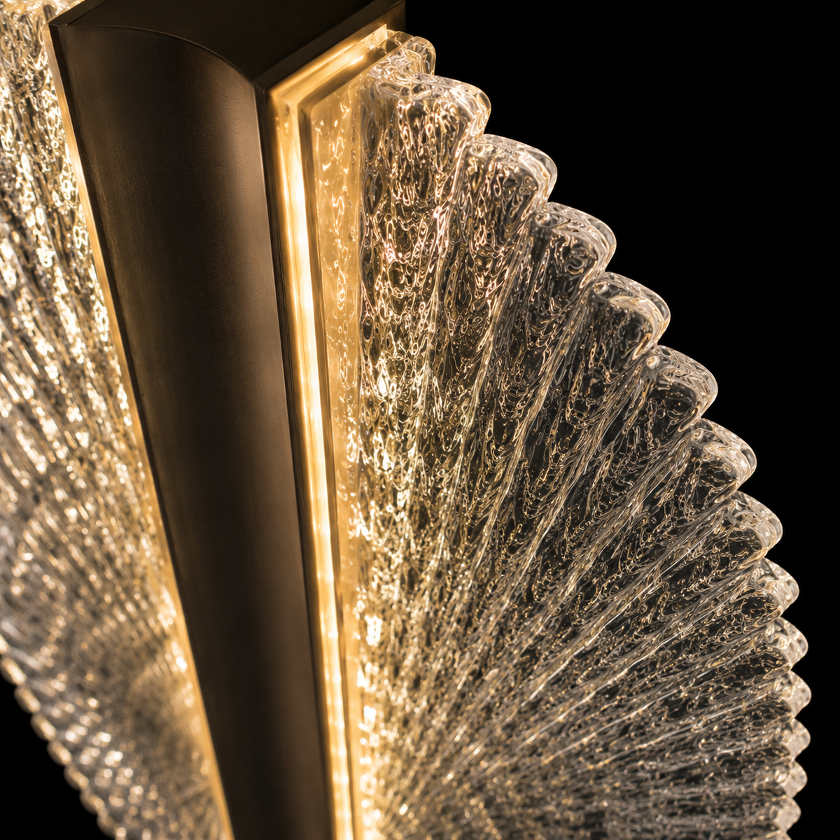 Celestia Crystal Fan Wall Sconce