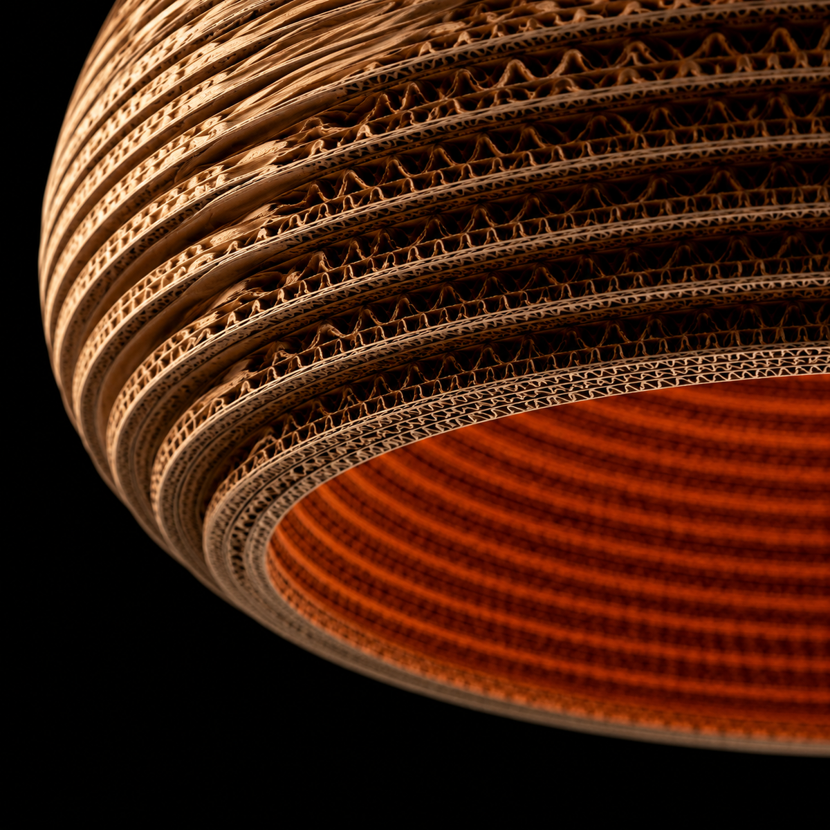 Terra Halo Textured Dome Pendant Light