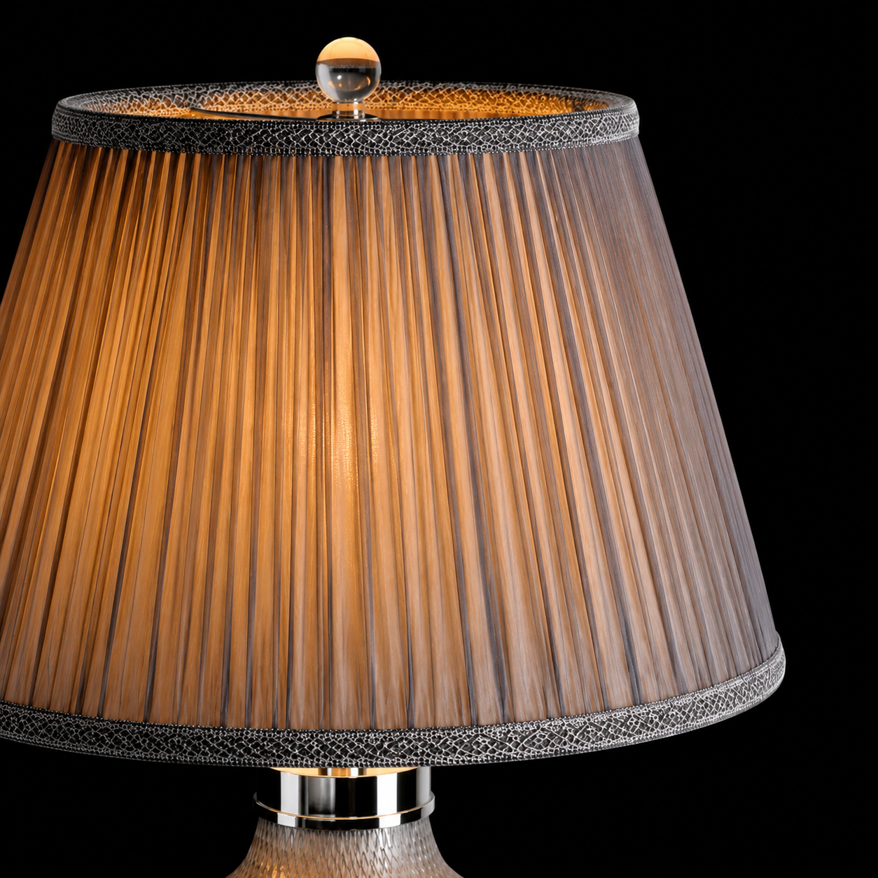 Smokestone Mercury Glass Table Lamp