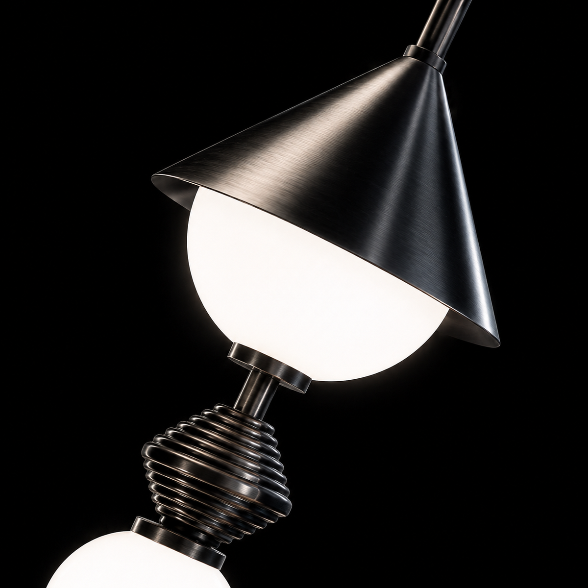 Obsidian Orbit Pendant Light – Architectural Luxury Lighting