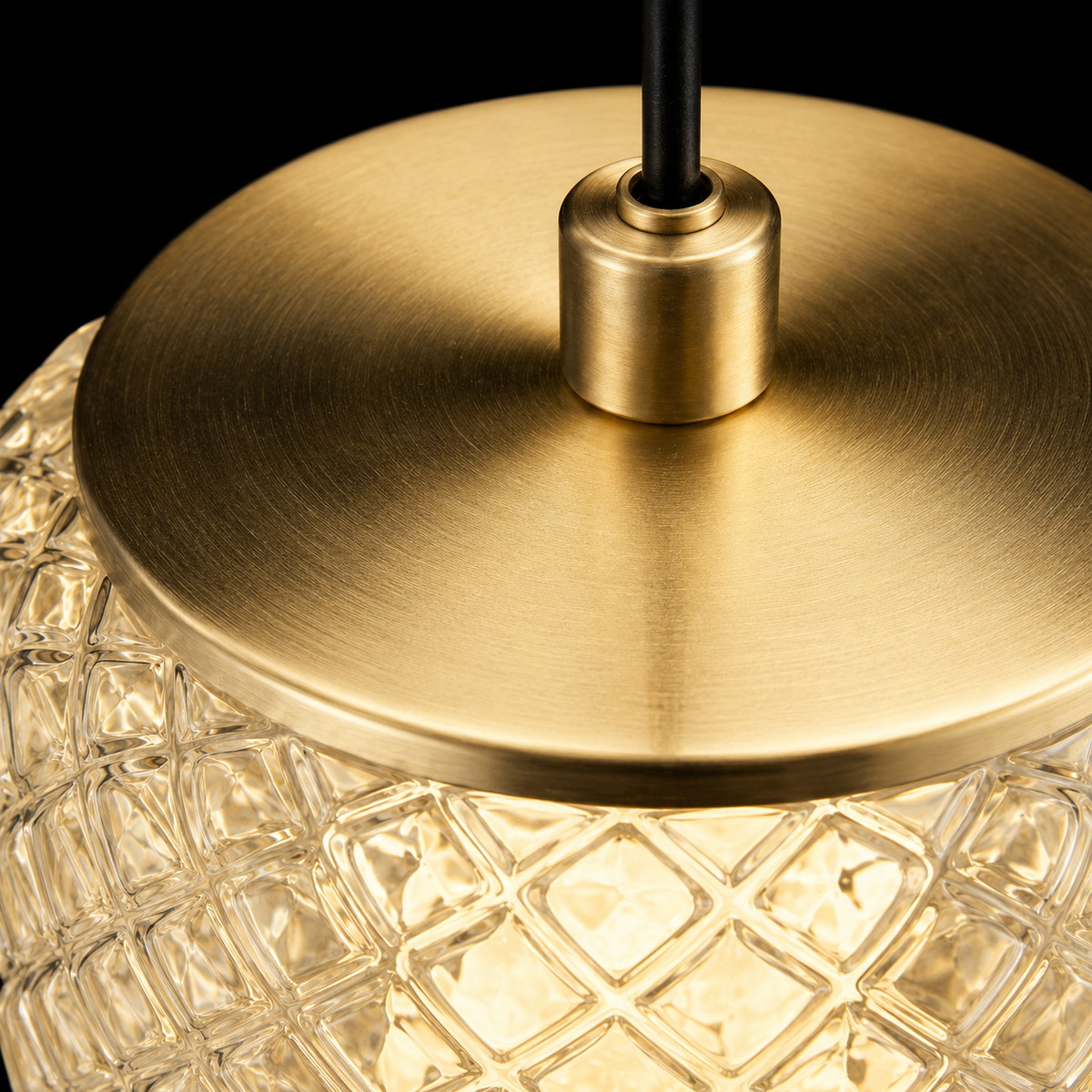 Aurelle Triple Textured Glass Pendant Light