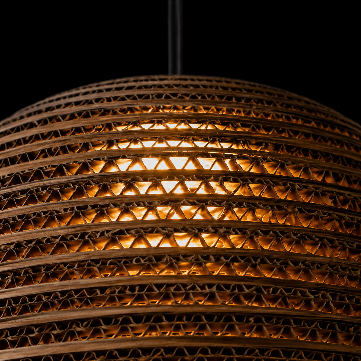 Aura Wooden Globe Pendant Light