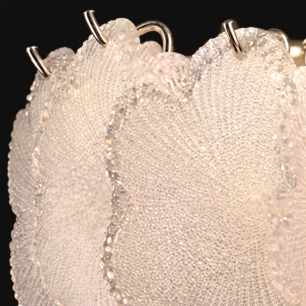 Pearl Petal Crystal Chandelier