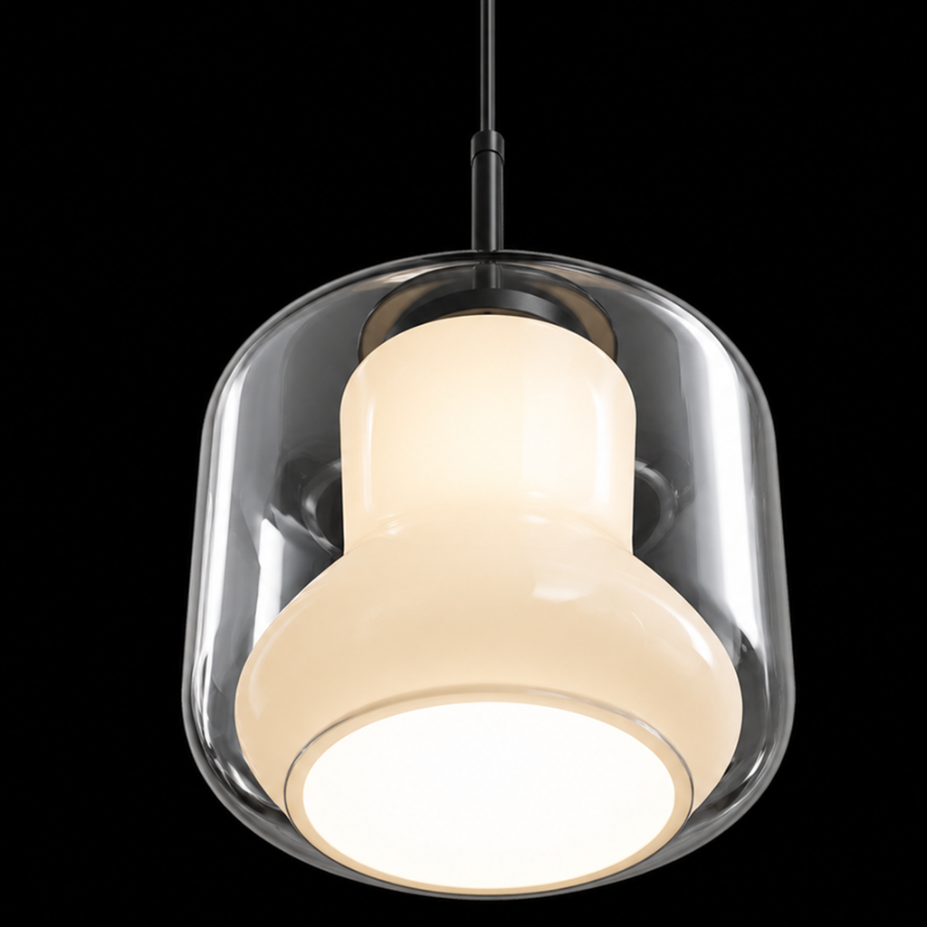 Noorveil Double Glass Pendant