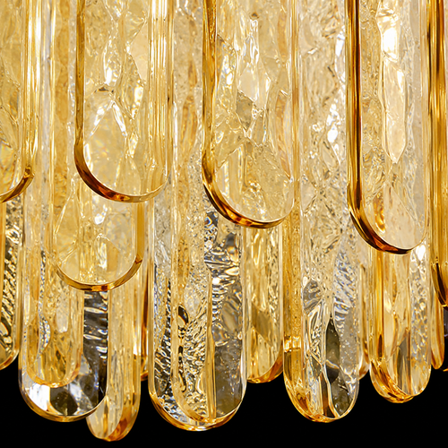 Aurora Bloom Crystal Flush Mount Chandelier
