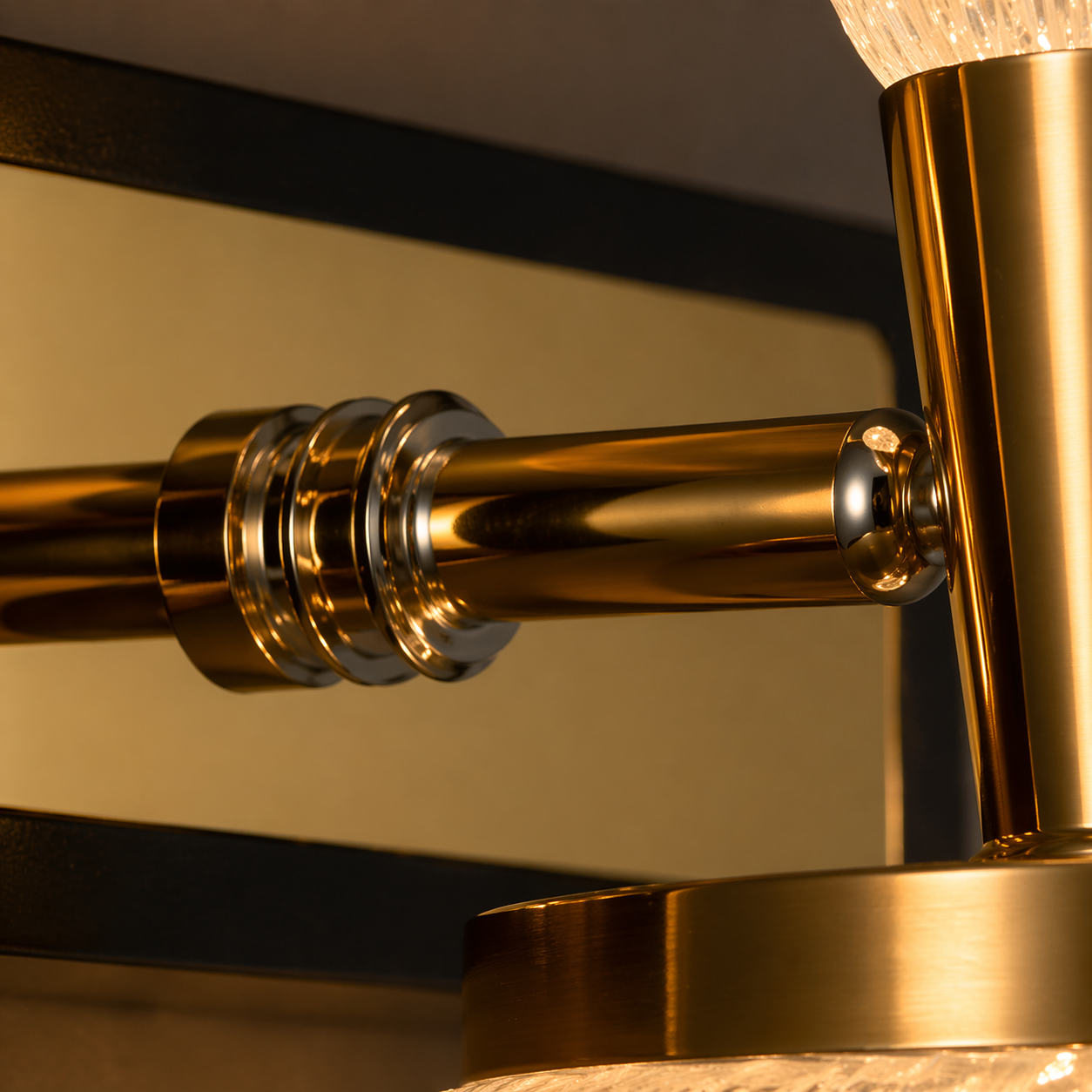 Noor Double Crystal Wall Light