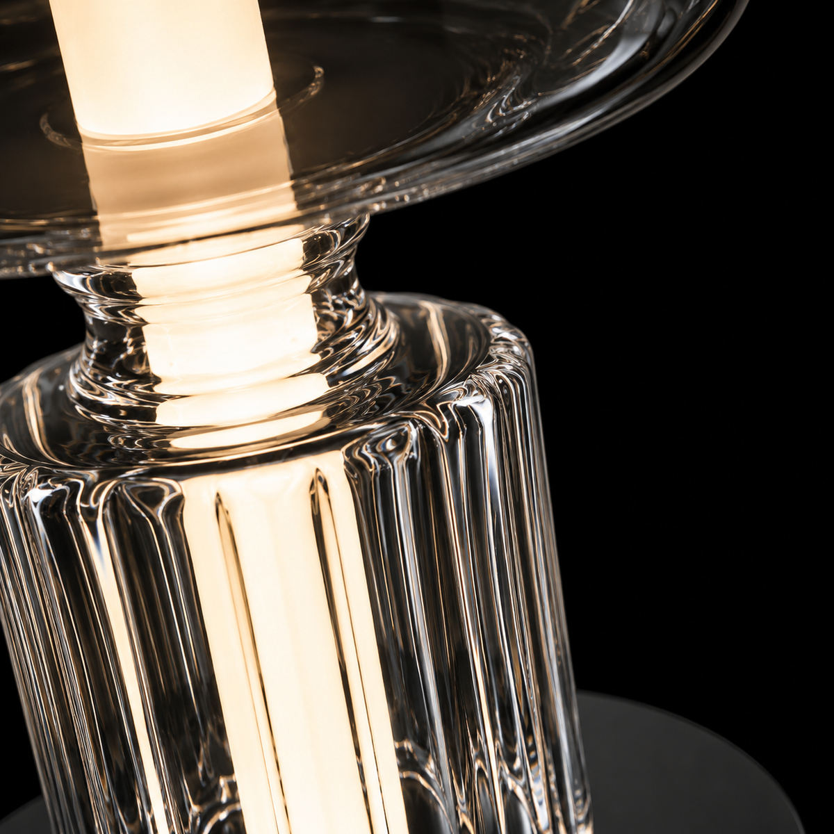 Aurelia Amber Glass Table Lamp