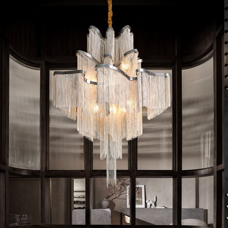 CelestiChic Silver Chandelier