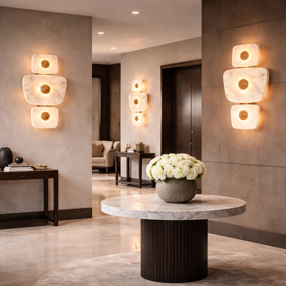 Trivona Marble Halo Wall Light