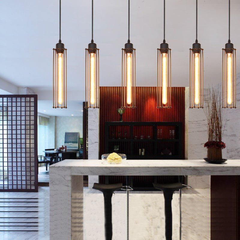 Rustic Refuge Linear Iron Pendant Light