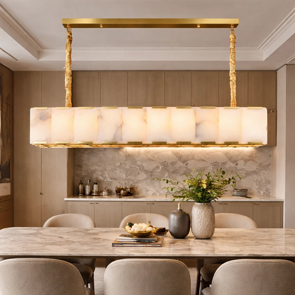 Aurelia Marble Linear Chandelier