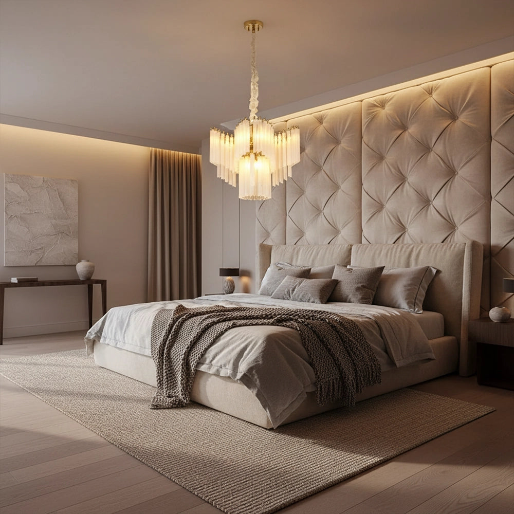 Astra Cascade Glass Chandelier