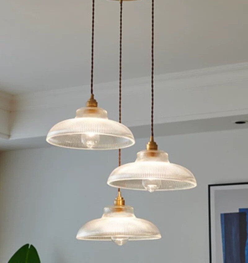 Crystal Strip Glass Pendant Light