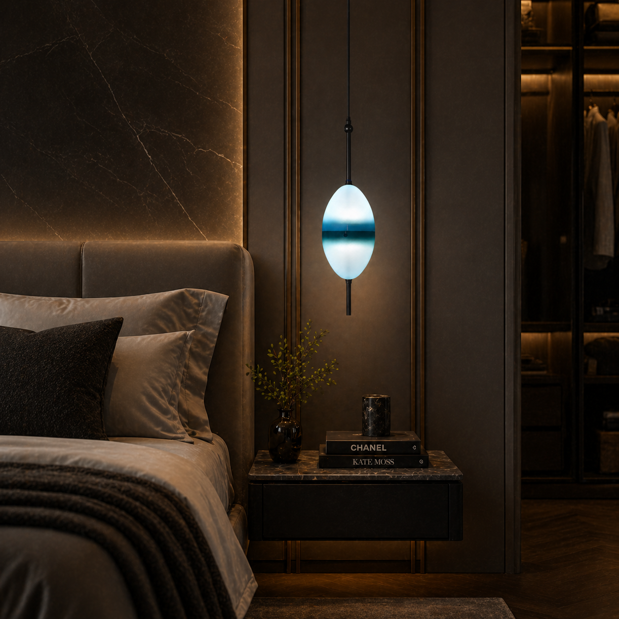 Marina Sphere (LED, Glass) Pendant Lamp