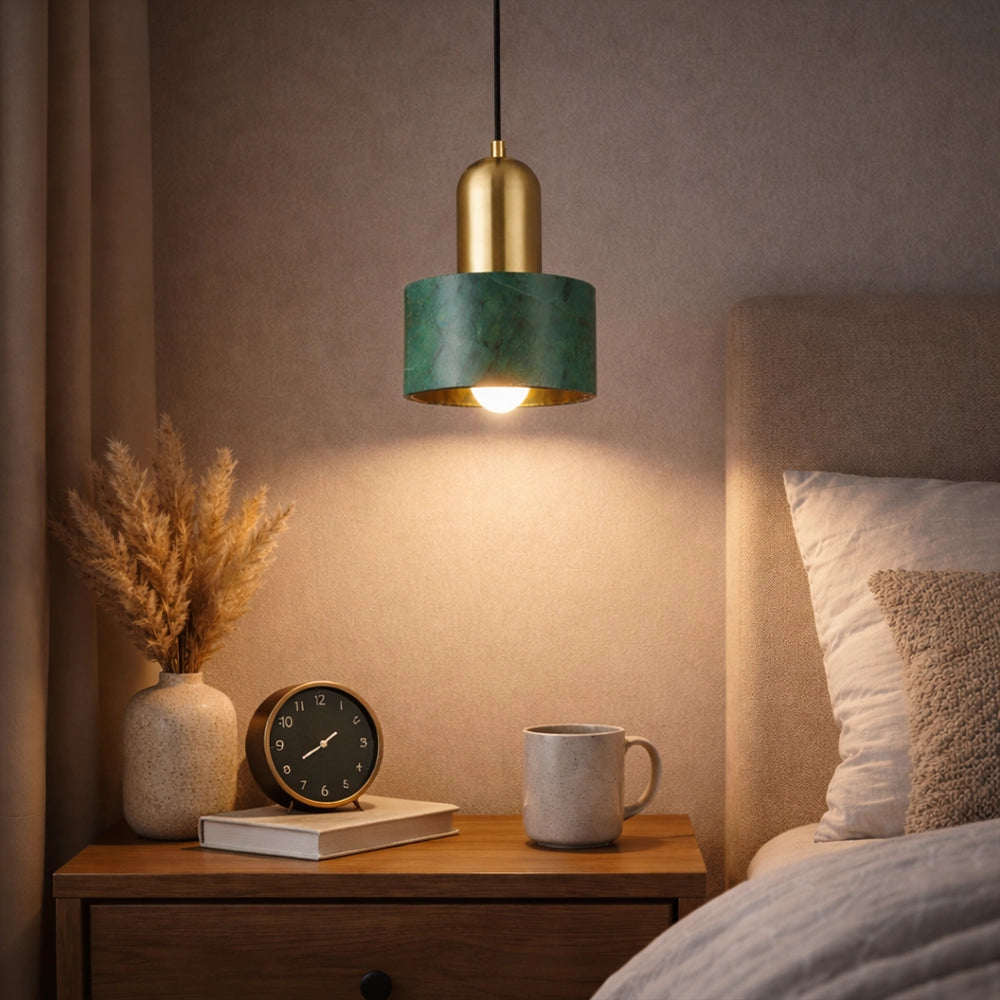 Verde Aurea Marble Pendant Light
