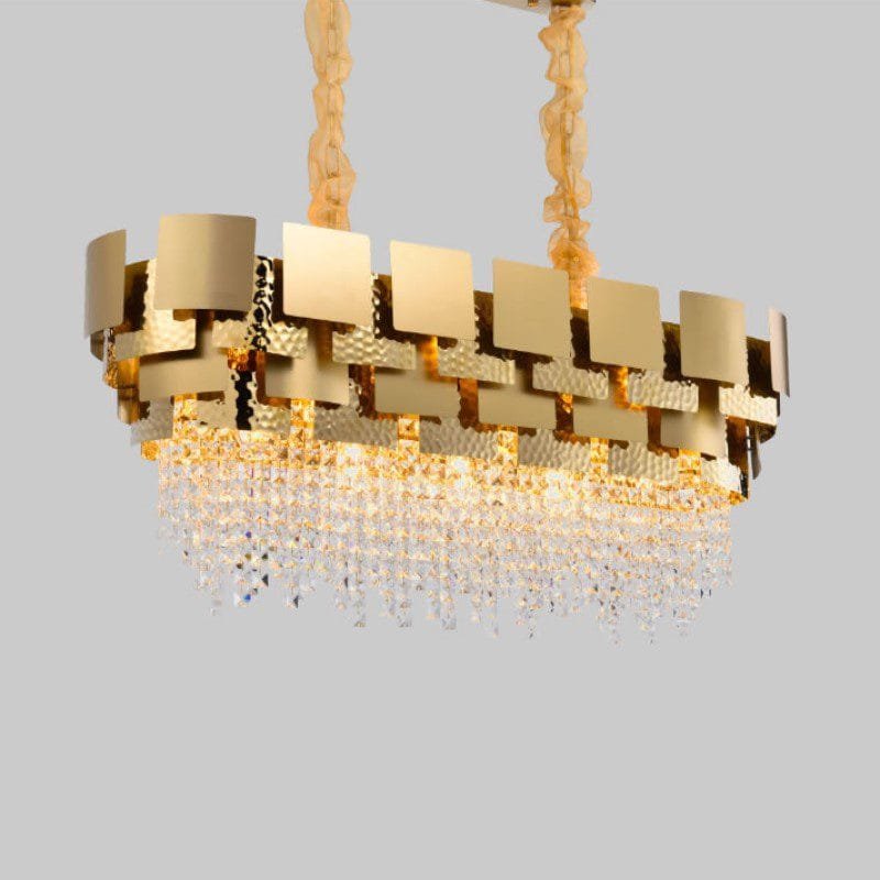 Golden Hour (Linear) Crystal Chandelier