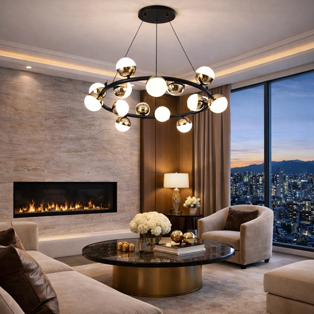 NovaSphere Orbit Ring Chandelier