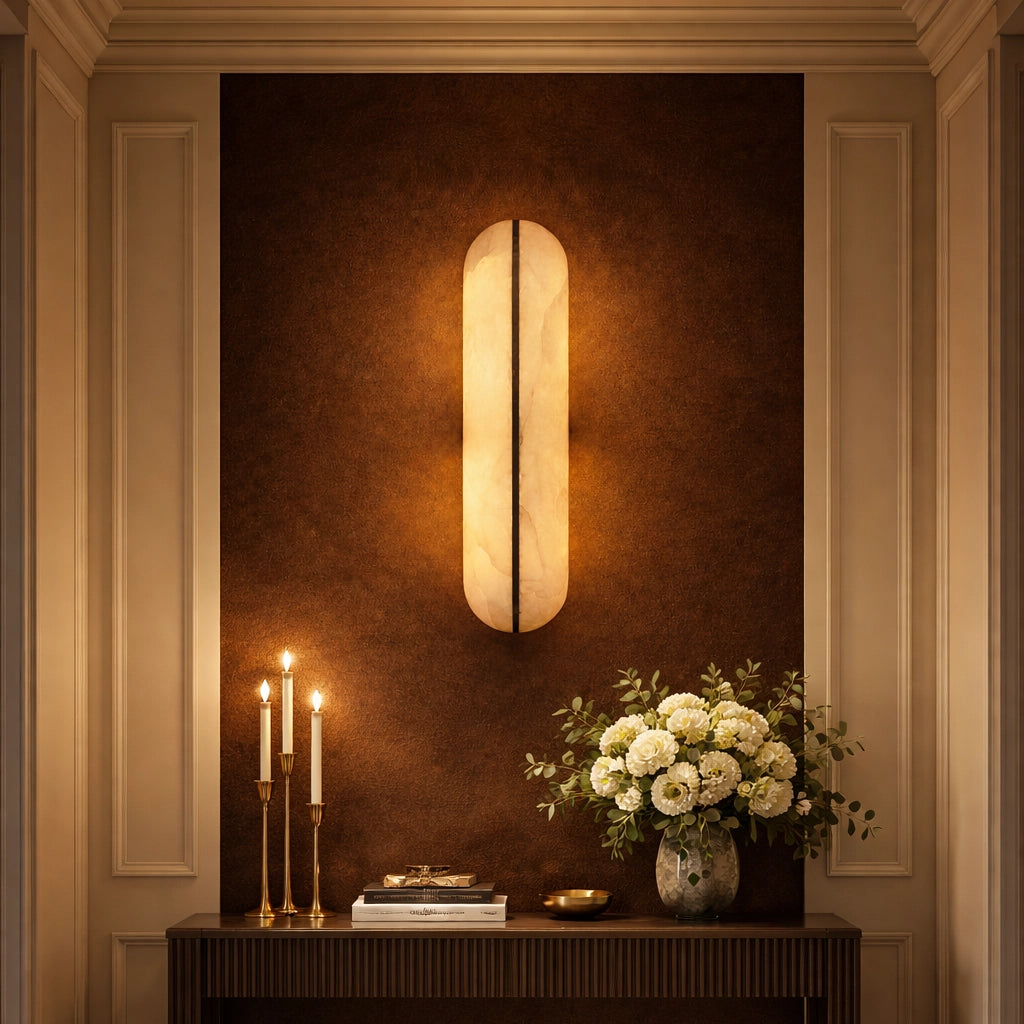 Aurora Split Marble Wall Sconce