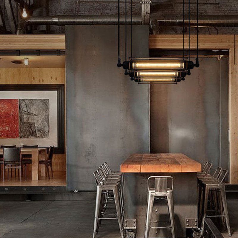 Rustic Refuge Lateral Iron Pendant Light