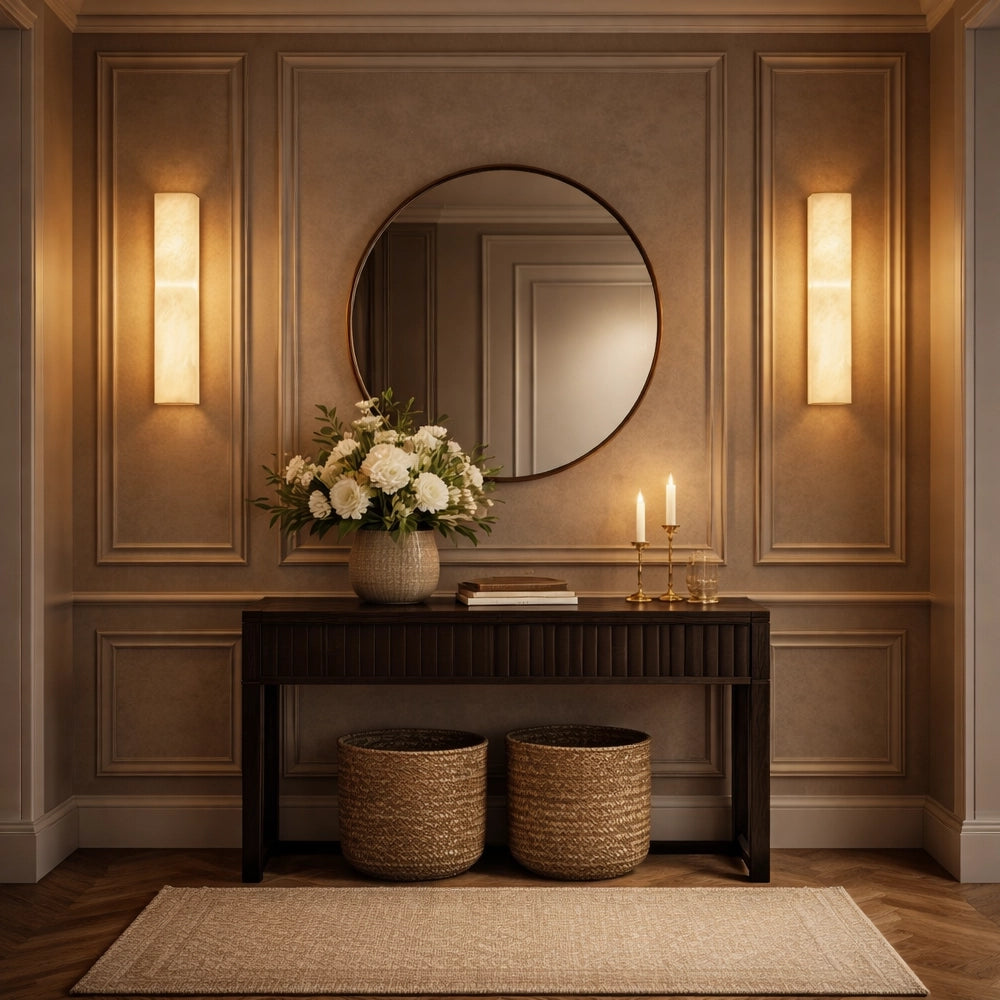 Lumiera Sculpted Marble Wall Light