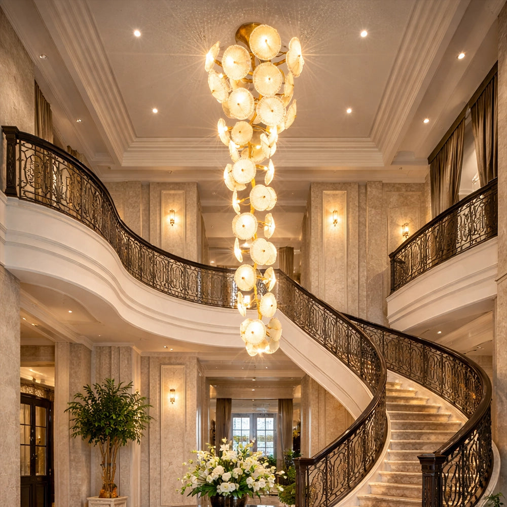 Vertical Saucer Cluster Wall Chandelier